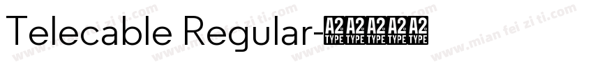 Telecable Regular字体转换